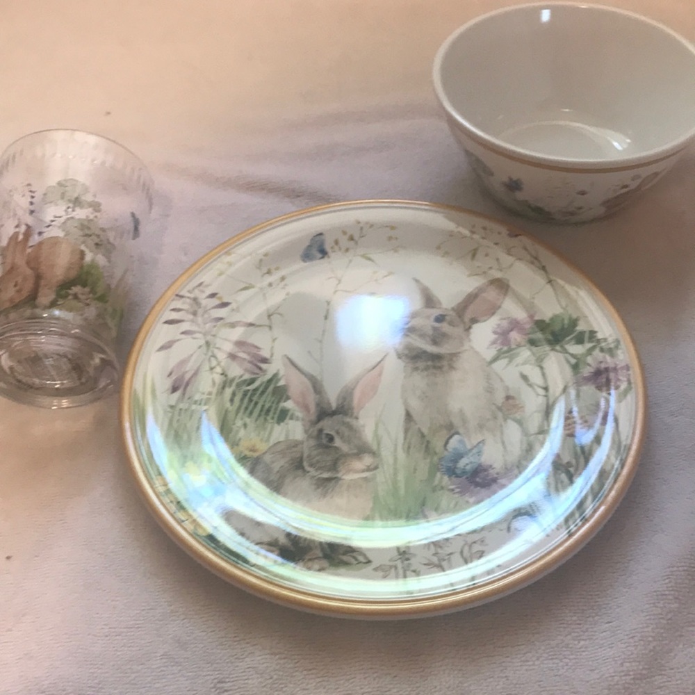Williams Sonoma kids 3 piece dinnerware set